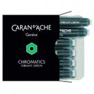 Cartucho Caneta Tinteiro Caran dAche Vibrant Green