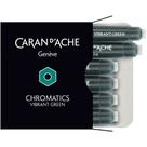 Cartucho Caneta Tinteiro com 6 unidades Chromatics Green Vibrant Caran D'Ache 8021.210