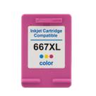 Cartucho Compatível 667XL Colorido 14ml Para 1275 2374 2375 2376 2775 2776 6475 6476