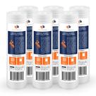 Cartucho de filtro de água Aquaboon de 5 mícrons, 10x2,5 ranhurado, pacote com 6