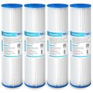 Cartucho de filtro de água Membrane Solutions, pacote com 20 mícrons e 4