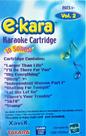 Cartucho de karaokê Xavix E-Kara Volume 2 para mais de 6 anos