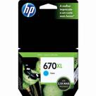 Cartucho de tinta 670xl cz118ab ciano genuíno 7,5 ml