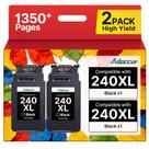 Cartucho de tinta Adoccur 240XL preto de alto rendimento para Canon MG3620