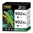 Cartucho de Tinta Ankink 902XL Preto de Alto Rendimento 2 Unidades Cartucho de Tinta Ankink 902XL Preto de Alto Rendimento 2 Unidades