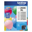 Cartucho de tinta Brother LC203C de alto rendimento ciano 550 páginas