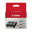 Cartucho de tinta Canon PGI-220 preto, pacote triplo