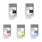 Cartucho de tinta Canon Plotter PFI120 kit 5 cores