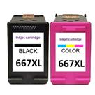 Cartucho De Tinta Compativel 667 preto e colorido Cartucho De Tinta Compativel 667 preto e colorido