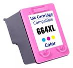 Cartucho de Tinta Compatível HP664XL Colorido F6V30AB (12ml)