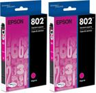 Cartucho de Tinta Epson 802 Magenta Capacidade Padrão Pacote com 2