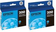Cartucho de tinta Epson T200 DuraBrite Ultra Cyan T200220-S (x2) Cartucho de tinta Epson T200 DuraBrite Ultra Cyan T200220-S (x2)