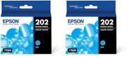 Cartucho de tinta Epson T202 Claria de capacidade padrão ciano (x2)