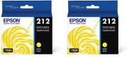 Cartucho de tinta Epson T212 Claria Capacidade Padrão Amarelo x2