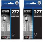 Cartucho de tinta Epson T277 Claria Photo HD Photo Black (pacote com 2)