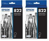 Cartucho de tinta Epson T822 DuraBrite Ultra Black (T822120-S) x2 Cartucho de tinta Epson T822 DuraBrite Ultra Black (T822120-S) x2