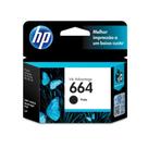 Cartucho de Tinta HP 664 Preto Original, Para HP DeskJet Ink Advantage, CX 1 UN, 2ml - F6V29AB