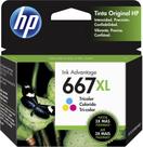 Cartucho de Tinta HP 667Xl 3Ym80AL Color HP 6476 2376 2776 Original