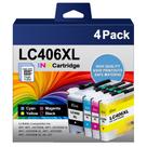 Cartucho de tinta LINKMAY LC406XL de alto rendimento para impressora Brother