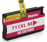 Cartucho de Tinta Magenta Compatível com HP 711xl 711 para T120 CQ891a T130 5ZY58a T520 CQ890a T520 CQ893a 28ml