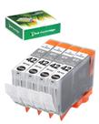 Cartucho de tinta NEXTPAGE CLI-42 cinza, pacote com 4 unidades para Canon Pixma