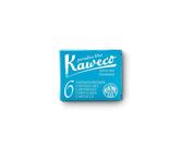 Cartucho de tinta para caneta-tinteiro Kaweco Turquoise tamanho curto x6