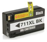Cartucho de Tinta Preto Compatível com HP 711xl 711 para T120 CQ891a T130 5ZY58a T520 CQ890a T520 CQ893a 80ml