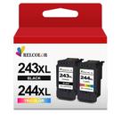 Cartucho de tinta Relcolor 243 244 XL compatível com Canon 243 244