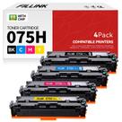 Cartucho de toner 075H de alto rendimento compatível, substituição para Canon 075 075H, para impressoras Canon Color imageCLASS MF662Cdw MF663Cdw MF665Cdw LBP646Cdw LBP647Cdw LBP640 MF660 Series - pacote com 4