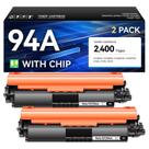 Cartucho de toner Caink 94A CF294A preto, kit com 2 unidades, alto rendimento