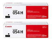 Cartucho de toner Canon Genuine 054 de alto rendimento preto, pacote com 2