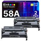 Cartucho de toner E-Z Ink 58A preto compatível com HP Laserjet