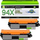 Cartucho de toner greencycle 94X de alto rendimento para Hp Laser Jet Pro