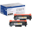Cartucho de toner HIGCOR TN770 preto, pacote com 2 unidades para impressora Brother