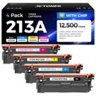 Cartucho de Toner JCTONER 213A Kit com 4 Unidades com Chip Cartucho de Toner JCTONER 213A Kit com 4 Unidades com Chip
