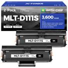 Cartucho de Toner JCTONER MLT-D111S Preto, Kit com 2 Unidades, Alto Rendimento