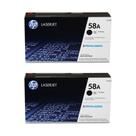 Cartucho de Toner Original HP 58A Preto Pacote com 2 Unidades