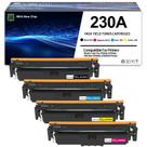 Cartucho de Toner para Impressora Laser SCCOLOR 230A Alto Rendimento Kit com 4 Unidades