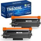 Cartucho de toner Skydo TN830XL preto de alto rendimento pacote com 2 unidades