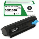 Cartucho de toner SkyPrint 55B1000 preto compatível Lexmark