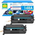 Cartucho de toner TRUE IMAGE 148A 148X preto, pacote com 2 unidades para HP
