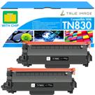 Cartucho de toner TRUE IMAGE TN830XL de alto rendimento, preto, pacote com 2
