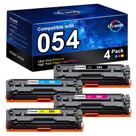 Cartucho de toner Uniwork 054 compatível com Canon 054 (pacote com 4)