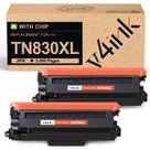 Cartucho de toner v4ink TN830XL compatível com Brother HL-L2460DW