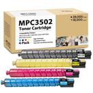 Cartucho de Toner VivEto MP C3502 Kit com 4 Unidades e Chip Novo Cartucho de Toner VivEto MP C3502 Kit com 4 Unidades e Chip Novo