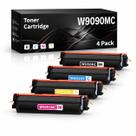 Cartucho de toner W9090MC compatível para HP, kit com 4 cores CMYK