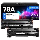 Cartucho de toner Zstint 78A preto, pacote com 2 unidades de alto rendimento para HP Cartucho de toner Zstint 78A preto, pacote com 2 unidades de alto rendimento para HP