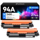 Cartucho de toner Zstint 94A CF294A de alto rendimento, pacote com 2 unidades, preto