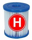 Cartucho modelo h refil filtro intex para bomba filtrante 1250 lh 29007