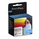 Cartucho Tinta Compatível 662XL Color CZ105AB 10ml - PrintPlus - PP663 - Multilaser